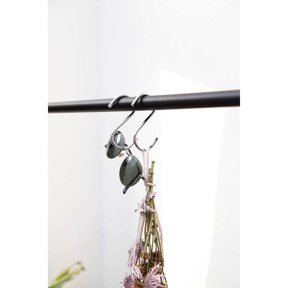 rod & knot S-Haken aus stabilem Metall - 8 Stück (Silber)