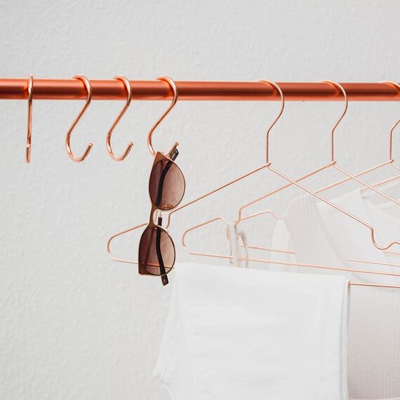 rod & knot S-Haken aus stabilem Metall - 8 Stück (Kupfer)