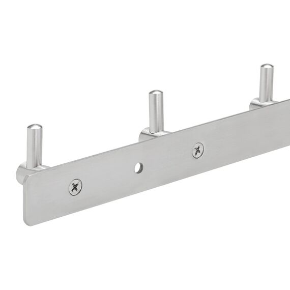 SOTECH 8er Hakenleiste CORA Kleiderhaken EDELSTAHL Garderobenhaken Wandhaken 8 Haken