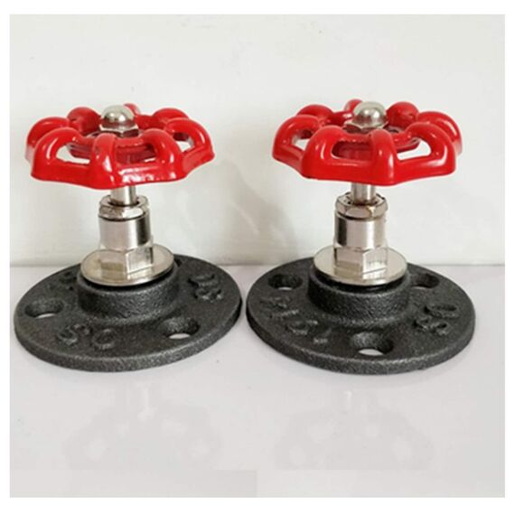 Vintage Hängende Haken Vintage Industrie Rohr Stange Haken Industrie Eisen Rohr Kleiderhaken Vintage Kleine Runde Wandmontage Mantel Hut Eisenrohr Wandhalterung für Antike Wohnkultur ( 2 Stück )