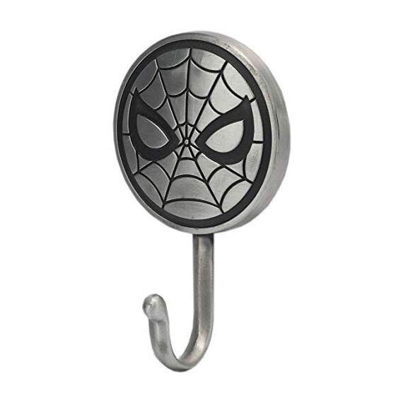 OpenRoad Brands Spider-Man Wandhaken aus Gusseisen, 100% Gusseisen, Wandmontage, 1 Stück, Blau, Vintage, Superheld, Spiderman, Wand, Schlüsselhalter, 7,6 x 12,7 cm