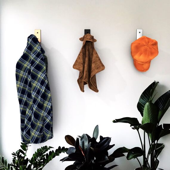 6 Stück Garderobenhaken Faltbare Kleiderhaken Aluminiumlegierung Wandhaken Handtuchhaken mit 12 Stk Schrauben für hängende Kopfhörer, Jacken, Handtücher, Helm, in der Garage, Badezimmer (Silber)