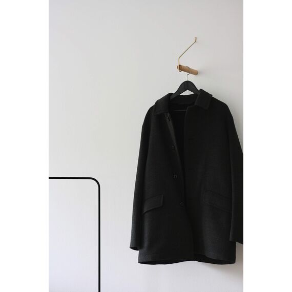 anaan Coordinate Design Wandhaken Holz Kleiderstange Wandmontage Garderobenhaken Kleiderhaken Wanddeko Messing 22 cm (Buche)