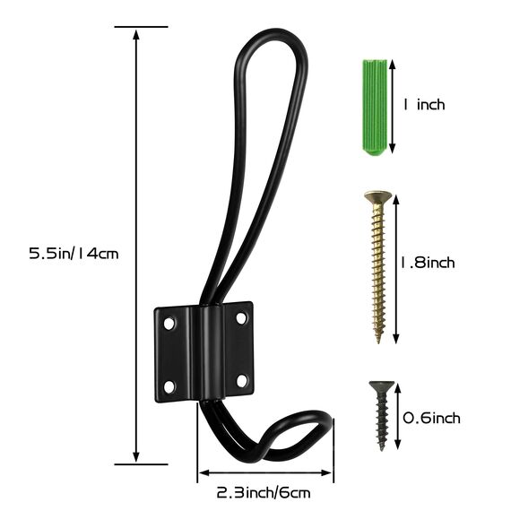 Homagic Rustikaler Wandgarderobe mit 4 Bauernhaus-Haken, Handtuch- und Garderobenleiste aus massivem Kiefernholz, für Badezimmer, Eingangsbereich, Küche - Braun