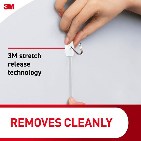 Command GP067-16NA Kleiner Draht, 16 Haken, 24 Streifen, Organisieren Sie beschädigungsfrei, zählen