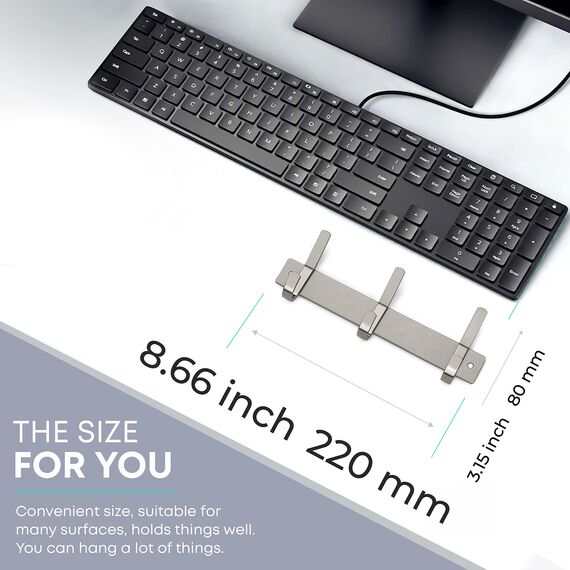 SAYONEYES Garderobenleiste Wandmontage mit 3 Kleiderhaken zum Aufhängen - 22,9 cm Heavy Duty SUS304 Edelstahl Gebürstete Oberfläche Wasserdicht - Wandhaken Rack für Badezimmer Küche Eingang (Silber)