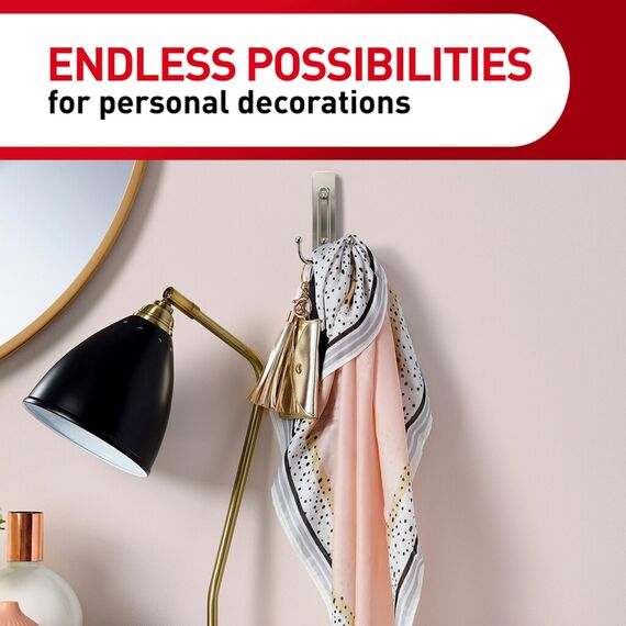 Command 17036BUKN Doppelhaken, groß, mattschwarz