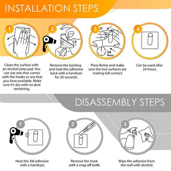 SAYONEYES Handtuchhaken aus gebürstetem Nickel, selbstklebend, für Badezimmer, Wandtür, SUS304 Edelstahl, starke Streifen, kleben auf 3M-Wandhaken zum Aufhängen von Mantel, Hut, Tasche, Schlüssel,