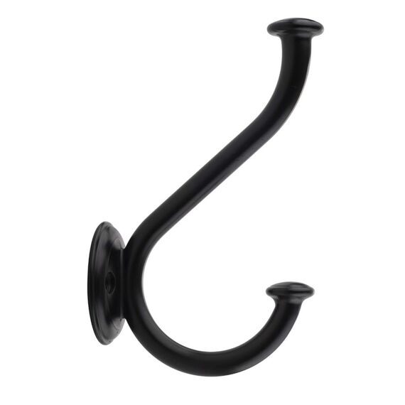 Amazon Basics – AB4700-FB-5 Garderobenhaken, Mattschwarz