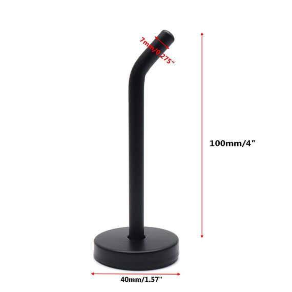 Rannb Einzelhaken, Kleiderhaken, Wandhalterung, Handtuchhalter für Schlafzimmer, Küche, Schrank, mattschwarze Oberfläche, 100 mm Länge, 4 Stück