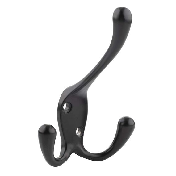 Amazon Basics – AB5100-FB-5 Garderobenhaken, Mattschwarz