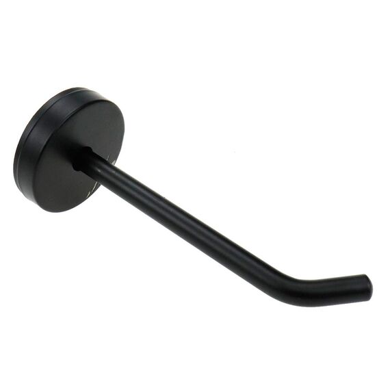 Rannb Einzelhaken, Kleiderhaken, Wandhalterung, Handtuchhalter für Schlafzimmer, Küche, Schrank, mattschwarze Oberfläche, 100 mm Länge, 4 Stück