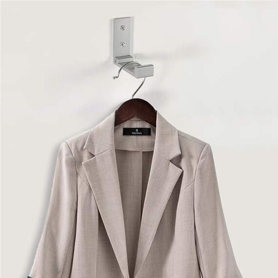 Klappbare Kleiderhaken, Wandhaken zum Aufhängen von Kleiderhaken, Handtuchhaken, Hardware, robuste Aluminiumlegierung, Kopfhörerhalter-Haken, kein Rost, Wandmontage mit Schrauben für Taschen,