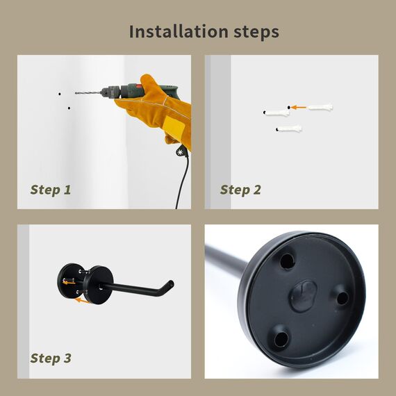 Rannb Schwarze Oberfläche Einzelhaken 145mm Length 4pcs