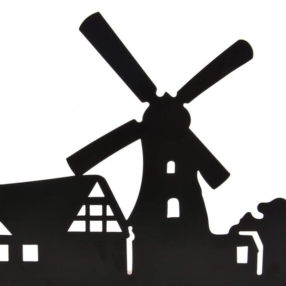 MATT SAGA Metall Wandgarderobe mit 6 Haken, Hakenleiste Kleiderhaken, Dekorative Wandhaken für Wohnzimmer, Küche, Bad, Aufbewahrung für Jacken, Hüte, Bademäntel, Handtücher, Schlüssel