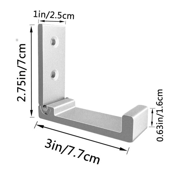 ZEYU Faltbare Kleiderhaken, 5 Stück, Wandhaken zum Aufhängen von Kleiderhaken, Hardware, robuste Aluminium-Legierung, Kopfhörer-Halter, Haken, rostfrei, Taschen, Fitnessgeräte (Silber)