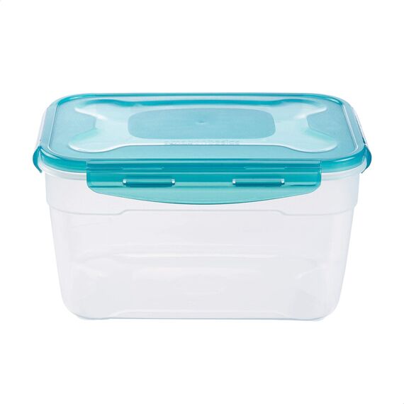 Amazon Basics Gefrierbehälter im Set, mit Deckel, luftdicht, auslaufsicher, stapelbar, für Kühlschrank/Gefriertruhe, BPA-frei, Kunststoff, mikrowellen- und spülmaschinenfest, 6 Stück 1er-Pack, farblos