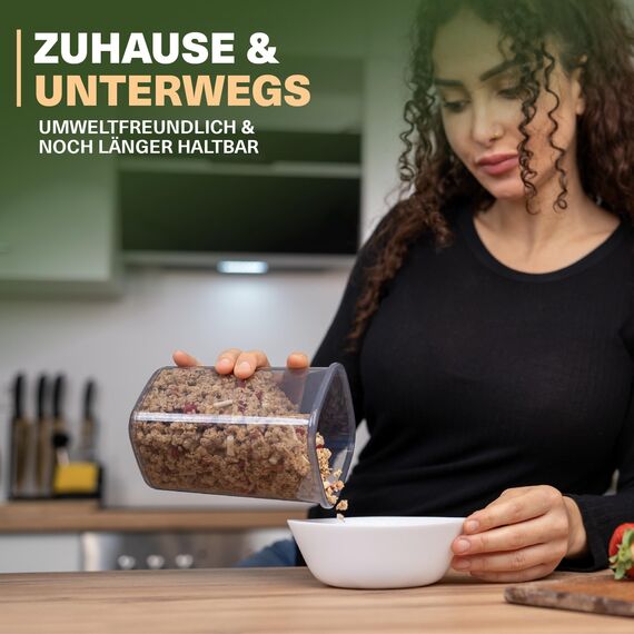 Viwares Vorratsdosen mit Deckel Luftdicht, 12er Vorratsbehälter Set BPA-Frei, Vorratsdose zur Müsli Mehl Aufbewahrung Küche, Praktische Organizer Küche, Frischhaltedosen für Lebensmittelaufbewahrung