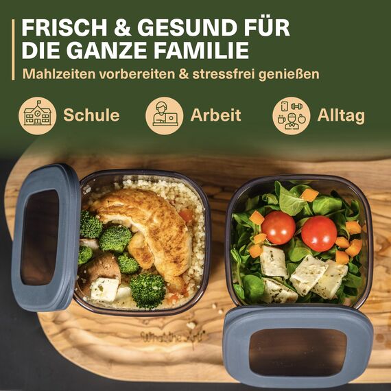 Viwares Vorratsdosen mit Deckel Luftdicht, 25er Vorratsbehälter Set BPA-Frei, Vorratsdose zur Müsli Mehl Aufbewahrung Küche, Praktische Organizer Küche, Frischhaltedosen für Lebensmittelaufbewahrung