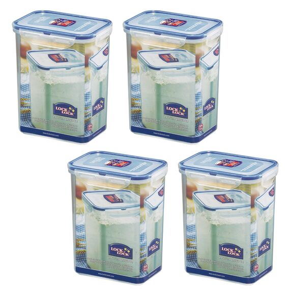 Lock & Lock Puszka na zapasy HPL813, prostokątna, 1800ml, 4-Pack