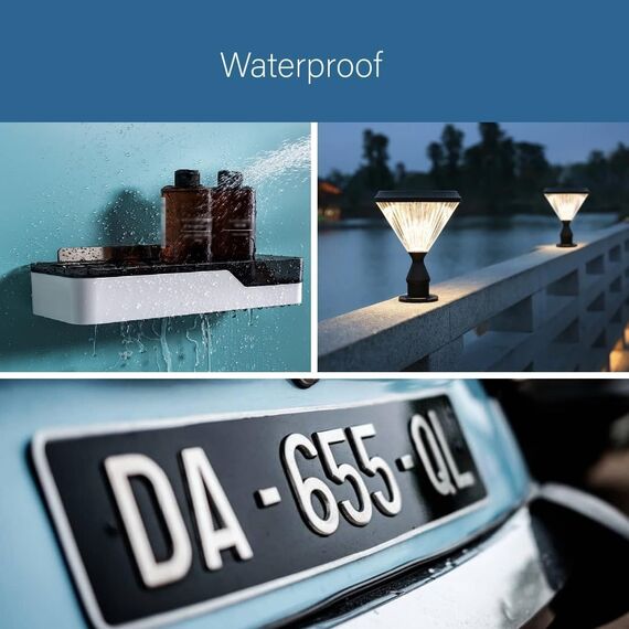 Dpm Tapes - Doppelseitiges Klebeband 3M 1600T für den Innen- und Außenbereich, wasserdicht, für schwere Gegenstände, PE-Schaum, Befestigung von Gegenständen, Bildern (19 mm x 3 m)