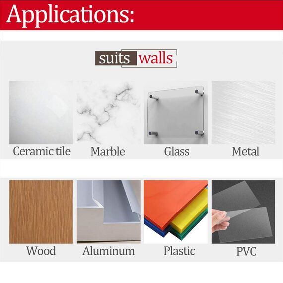 3M Doppelseitiges Klebeband Extra Stark, Wasserfest und Hochtemperaturbeständig für Auto, Heim- und Büro(2,5cm x 4,7m)