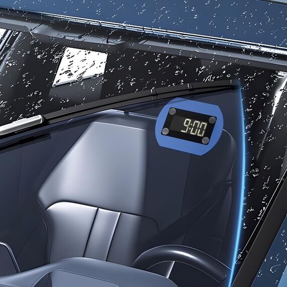 ALAFLY [12 Stück Doppelseitige Ersatz Klebepads kompatibel mit Needit Park Lite Parkscheibe, 3M Hitzebeständig Starke VHB Aufkleber Klebeband Parkuhr Klebepad Set für Windschutzscheibe