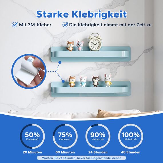 HOMMAND Klebepads Doppelseitig Extra Stark, 50 Stück Schaumstoff Klebepads, Doppelseitiges Klebeband, Wasserfeste Montagepads für Zuhause Büro Auto Schule, Doppelseitige Klebepads Rechteckig, Weiß