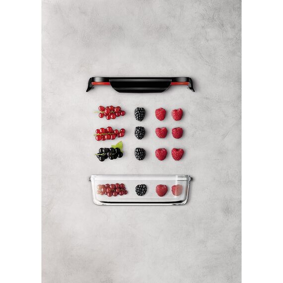 Silit Storio Vorratsdose 21 x 14 cm, Glasbehälter mit Deckel, luftdichter Aroma-Deckel, Frischhaltedose zum Vorbereiten, Aufbewahren und Servieren