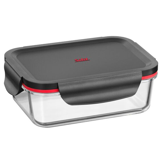 Silit Storio Vorratsdose 18 x 13 cm, Glas, Vorratsglas, luftdichter Aroma-Deckel, Frischhaltedose zum Vorbereiten, Aufbewahren und Servieren