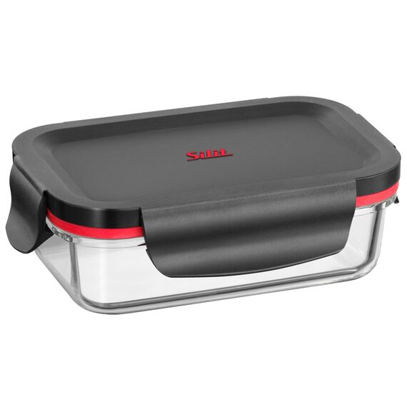 Silit Storio Vorratsdose 15 x 10 cm, Glas, Vorratsglas, luftdichter Aroma-Deckel, Frischhaltedose zum Vorbereiten, Aufbewahren und Servieren