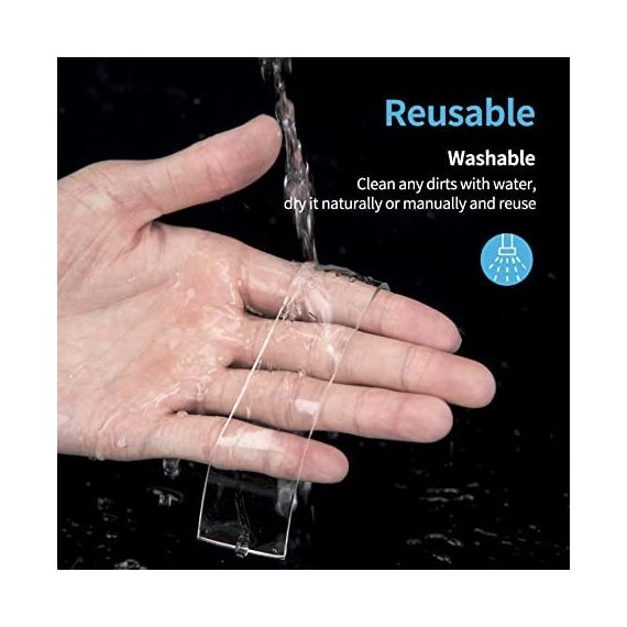 Art3d Nano Doppelseitiges Klebeband 2 Rollen à 3 Meter transparentes Mehrzweck-Schaumstoff-Klebeband für Teppichmatten Klebeartikel Fotorahmen Bastelwandmontage