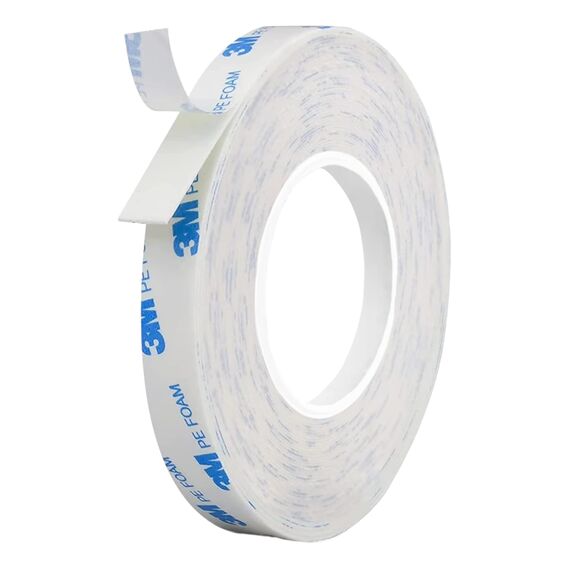 Dpm tapes - Doppelseitiges Klebeband 3M 1600T für den Innen- und Außenbereich, wasserdicht, für schwere Gegenstände, PE-Schaum, Befestigung von Gegenständen, Bildern (9 mm x 3 m)