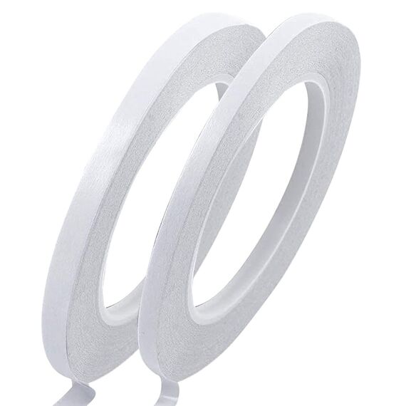 YISUMEI 2 Rollen Doppelseitiges Klebeband Set Starke Klebeband Selbstklebeband für Büro DIY Handwerk, Jede Rolle 25 Meter lang, Breite 6/9mm