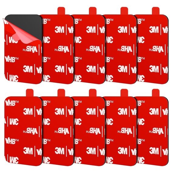 FIXCHORD VHB 5930 Doppelseitiges Klebepads Extra Stark, 10St Doppelseitiges Klebeband, Montageband, wasser & temperaturbeständig für Autos, Häusern und Büros, Action-Kameras 44 * 34mm