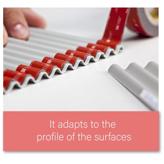 3M VHB 5952 – Universelles doppelseitiges Klebeband aus extra starkem Acrylschaum, wasser- und hochtemperaturbeständig, für Auto, Zuhause und Büro (12 mm x 4,6 m) (12 mm)