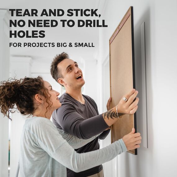 kinkaivy 10m Doppelseitiges Klebeband Extra Stark mit Masche, 25MM, 2 Rollen Nano Klebeband Doppelseitig Transparent, Spurlos, Abnehmbar - Ideal für Foto Wand, Postern, Teppich, Küche, Zuhause