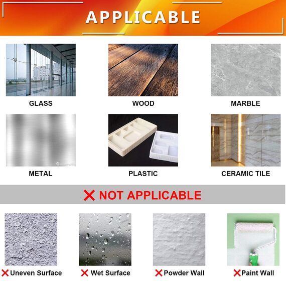 Doppelseitiges Waschbares Spurloses Klebeband,Transparent Entfernbares Wiederverwendbares Klebestreifen, Extra Starke Klebekraft Wasserdichtes, rutschfest Multifunktionales (3M x 3CM x 2MM)