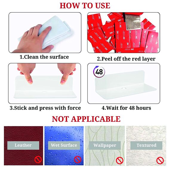 3M VHB Doppelseitiges Klebeband aus Acrylschaum, rechteckig, wasser- und hochtemperaturbeständig, für Auto, Haus und Büro (25 mm x 50 mm) (15 Stück)