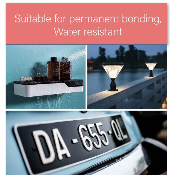 3M VHB 5952 – Universelles doppelseitiges Klebeband aus extra starkem Acrylschaum, wasser- und hochtemperaturbeständig, für Auto, Zuhause und Büro (12 mm x 4,6 m) (12 mm)