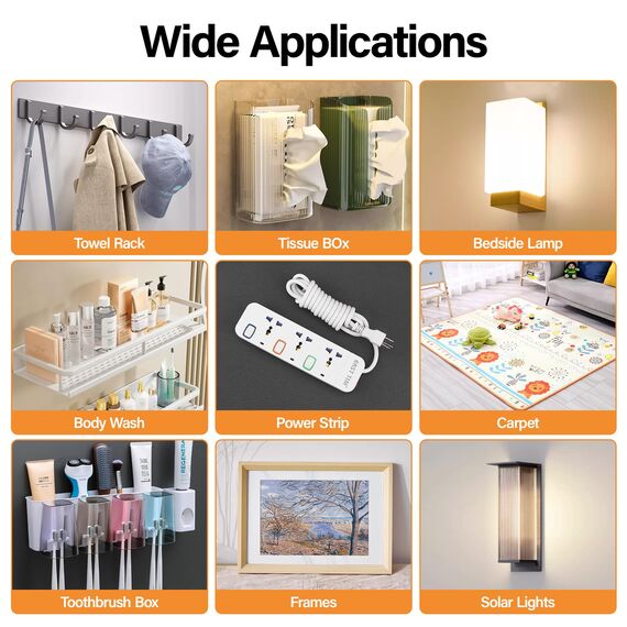 kinkaivy 5M Doppelseitiges Klebeband Extra Stark Transparent, Abnehmbar Spurlos Nano Tape, Double Sided Tape, Klebeband Doppelseitig Ablösbar für Foto Wand, Postern, Teppich, Küche, Zuhause