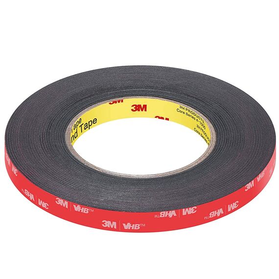 3M VHB 5952 – Universelles doppelseitiges Klebeband aus extra starkem Acrylschaum, wasser- und hochtemperaturbeständig, für Auto, Zuhause und Büro (12 mm x 4,6 m) (12 mm)