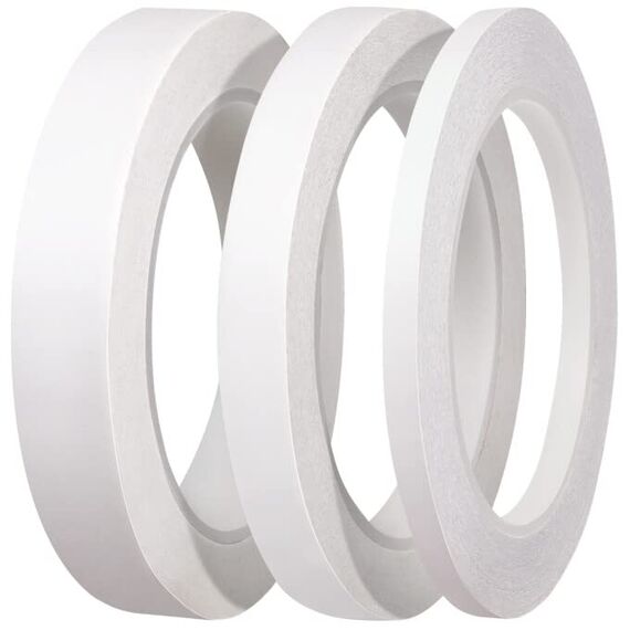 YISUMEI 3 Rollen Selbstklebendes doppelseitiges Klebeband zum Handwerksklasse Büro DIY mit 25 Meter pro Rolle(6mm/12mm/18mm)