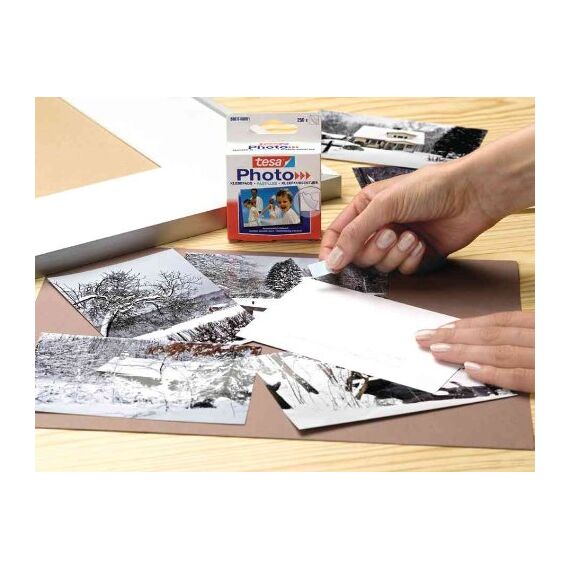 tesa Photo Klebepads - Beidseitig klebend zur Erstellung eines Fotobuches - 250 Stück