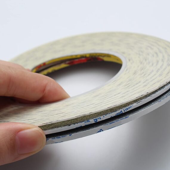 ANDSHUAI 2mm Doppelseitiges Klebeband,Stark klebend Tape,Doppelseitig band extra stark,Doppelseitige Klebebänder,für Smartphone,Tablet Reparatur,Metalle,Kunststoff,DIY,Stark klebend,1 Rolle 50m