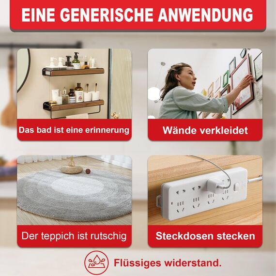 InTrans Doppelseitiges klebeband extra stark 300 x 2 x 0.11 CM, Montageband Klebeband Doppelseitig Streifen passend für Autos, LED Streifen Leuchten, Home/Office Dekoration