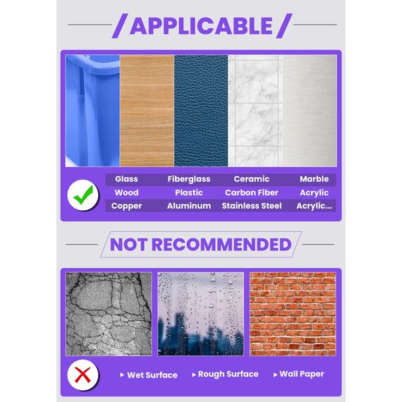 IKeelsy Extra strapazierfähiges Nano-Doppelseitiges Klebeband, spurloses multifunktionales Klebeband für Dekoration vom Zuhause und Büro (5 m x 3 cm)