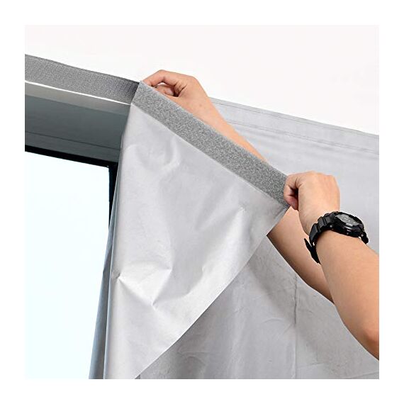 BRAVESHINE 12 Stück Klettband Selbstklebend Extra Stark, Kleben Statt Bohren Starke Klettverschluss,Doppelseitig Klebend (30X150mm)