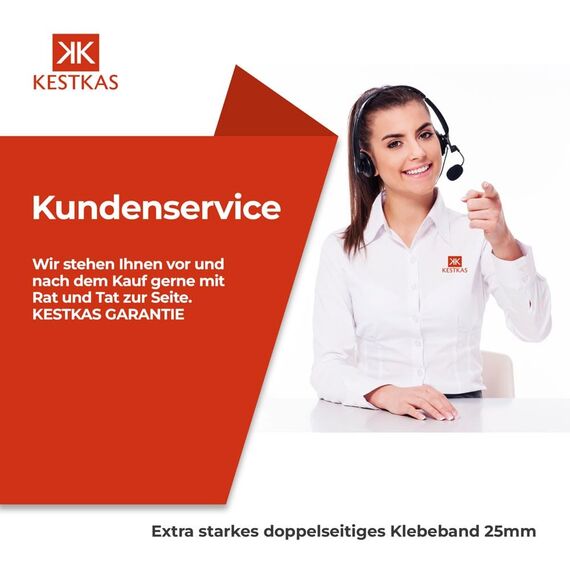 KESTKAS Doppelseitiges klebeband extra stark 25mm x 10m - Extra starkes doppelseitiges Klebeband - Sofortige Befestigung auf mehreren Oberflächen - Montagekleber extra stark