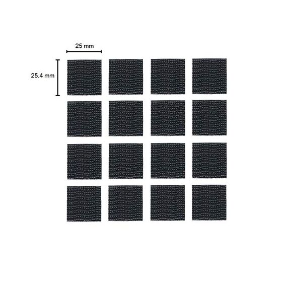 CANOPUS Dual Lock SJ3550 Extra Stark, Klebepad 16 Stück (25,4mmx25,4mm) Selbstklebender flexibler Druckverschluss